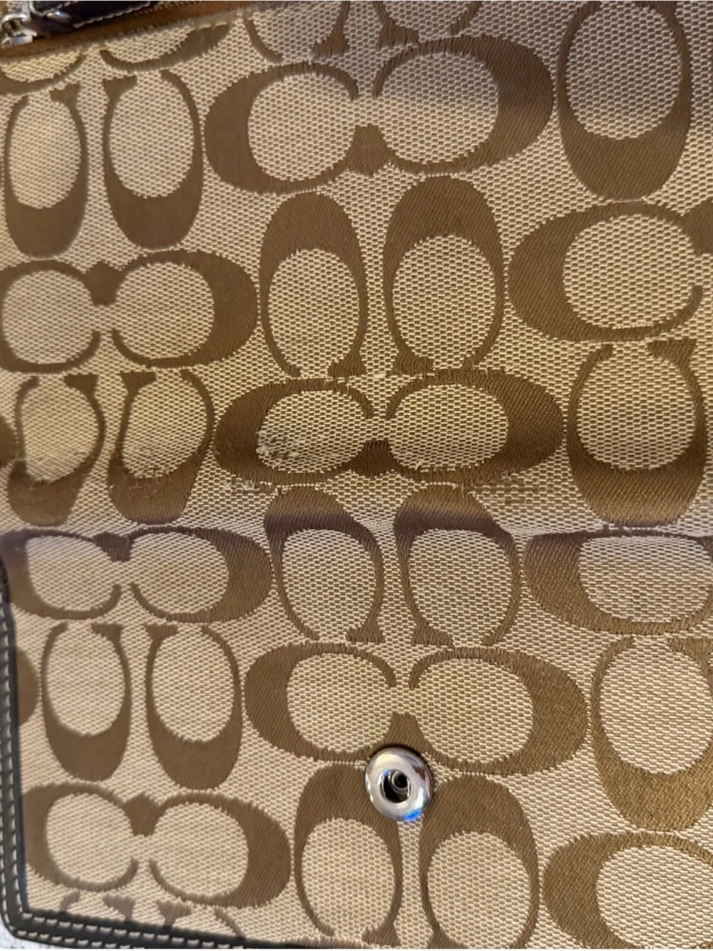 Coach Kelsey Sig Canvas Tote & Hamptons Sig Wallet 11x15 - Picture 12 of 16